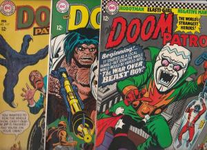 Doom Patrol #107-14-17 (Nov-66) GD- Affordable-Grade Proffesor, Negative Man,...