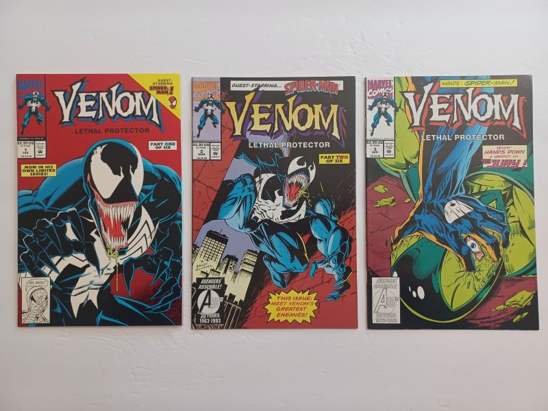Venom Lethal Protector #1 2 3 4 5 & 6 #1-6 Complete Set - 1993 - NM
