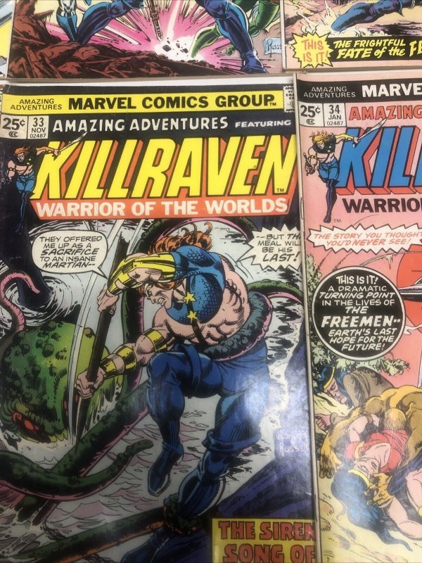 Killraven (1975) Set Issue # 29-34 Marvel Comics • Don Mc Gregor • Silver Age