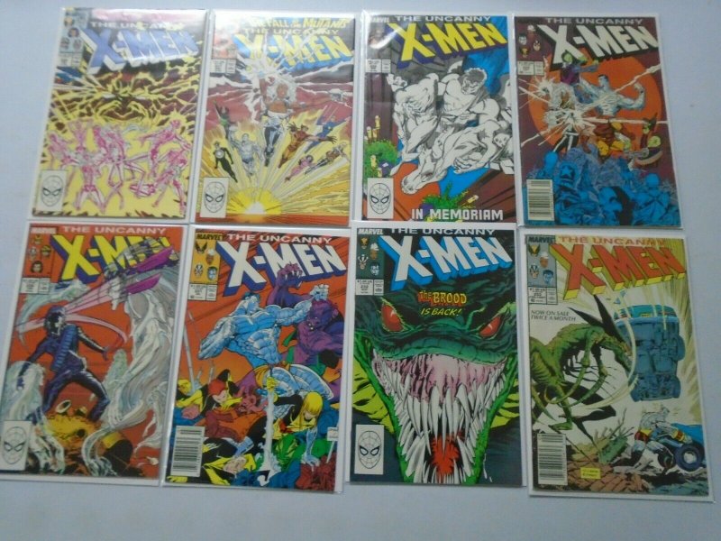 Uncanny X-Men Comic Lot From: #226-278 38 Diff Books Average 6.0 FN (1988-1991)