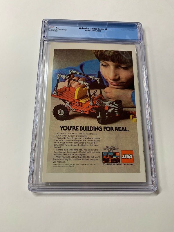 Wolverine Limited Series 4 Cgc 9.6 Ow/w Pages Marvel 1982 2060495001