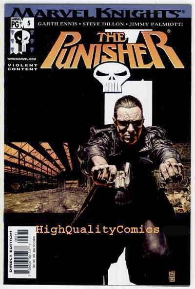 PUNISHER #5, Garth Ennis, Palmiotti  NM+, 2001, Steve Dillon, Tim Bradstreet