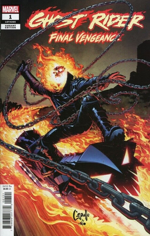 Ghost Rider Final Vengeance #1 Key Issue Greg Capullo Variant Cover B Near Mint