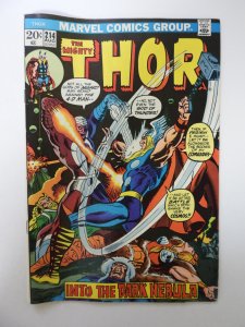 Thor #214 (1973) VG/FN condition