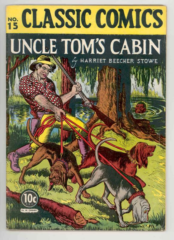 CLASSIC COMICS #15 HRN 14 UNCLE TOMS CABIN .1943. KEY 1st ed HISTORIC--NICE FN+