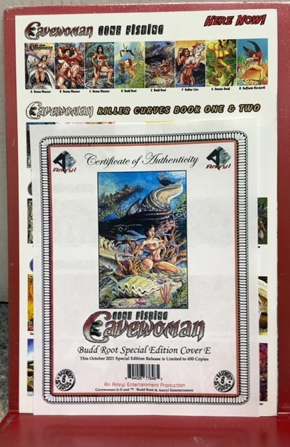 Cavewoman gone fishing Budd Root Special edition, cover E