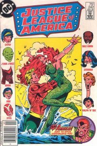 Justice League of America #242 (Newsstand) VG ; DC | low grade comic Aquaman Mer