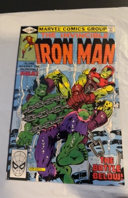 Iron Man #132 (1980) battle below the sea w th hulk