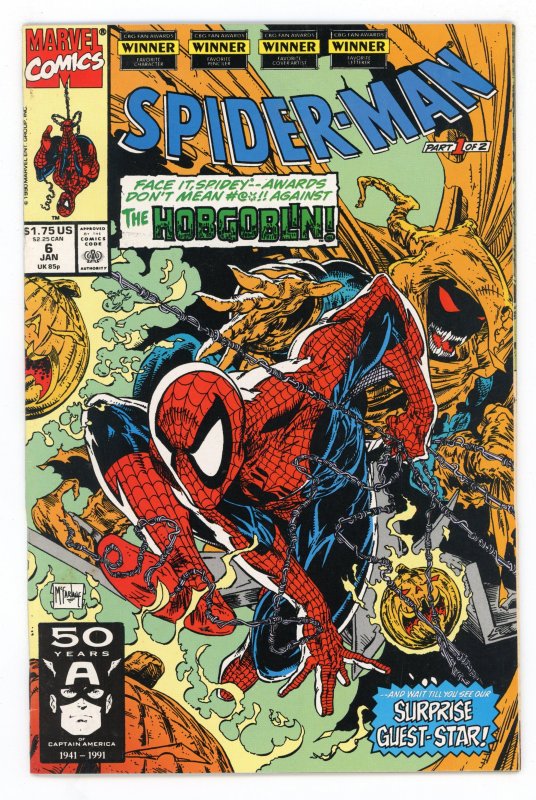 Spider-Man #6 (1991 v1) Todd McFarlane Hobgoblin NM-