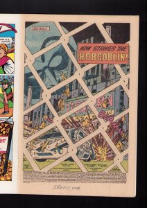 Amazing Spider-Man #239 - INTERIOR PAGE SIGNED BY JOHN ROMITA JR! (6.0) 1983