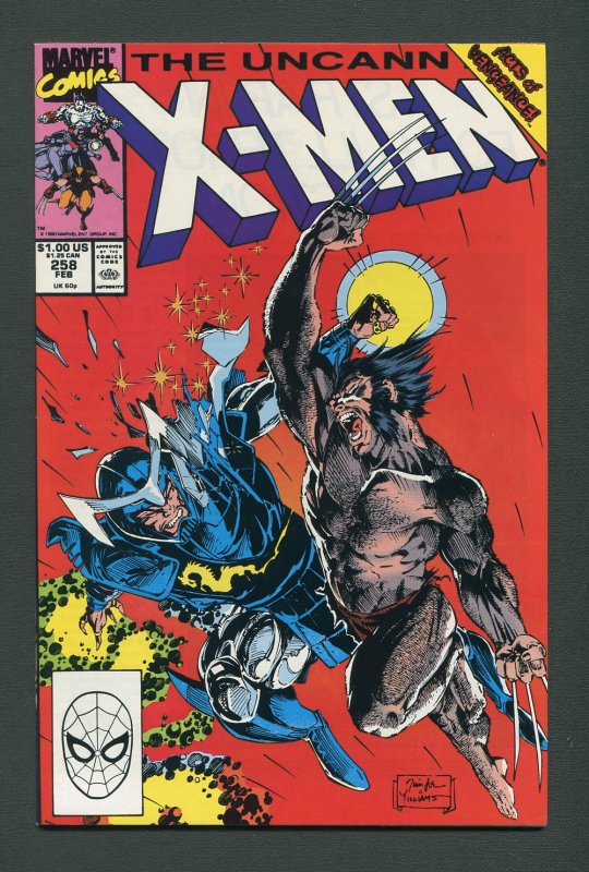 Uncanny X-Men #258 (1st Series 1963) / 9.4 NM   February 1990