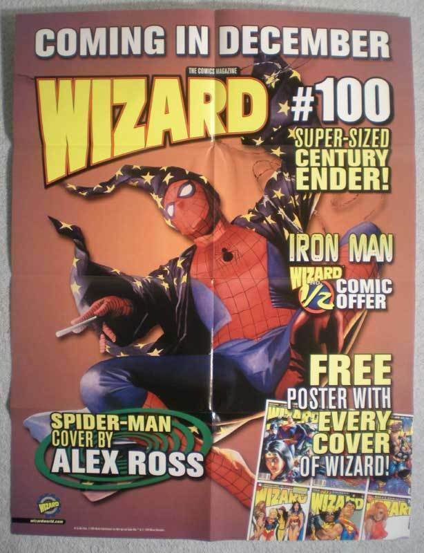 SPIDER-MAN / WIZARD Promo poster, 19x25, 1999, Unused, more Promos in store