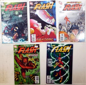 The Flash Lot of 5 #232, 238, 239, 244, 245 2007 DC Comics 1st Print Comic Books