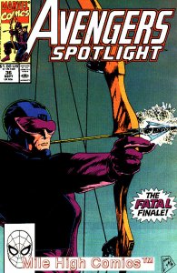 SOLO AVENGERS (AVENGERS SPOTLIGHT #21-40) (1987 Series) #36 Very Fine Comics