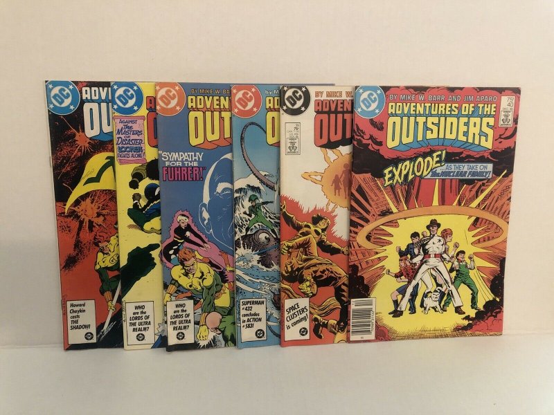 Adventures Of The Outsiders #33 ,34 , 35, 37, 39 ,& 40 Lot Of 6