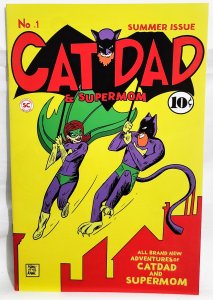 CATDAD & SUPERMOM #1 ComicTom101 NateMadeIt Batman #1 Homage Cover