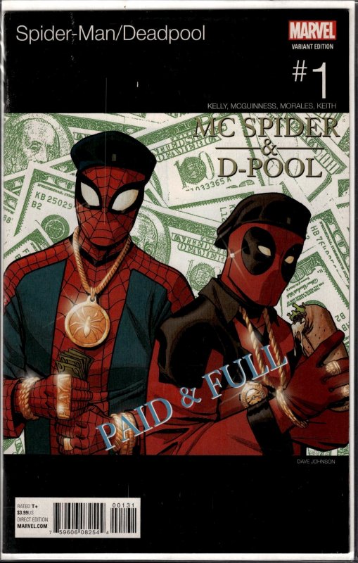 Spider-Man/Deadpool #1 Johnson Cover (2016) Hip Hop Variant!