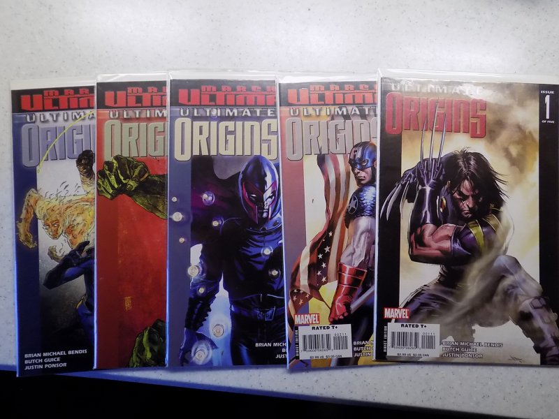 ULTIMATE ORIGINS # 1-5 MARVEL HULK COMPLETE VF/NM 4 AND 5 VARIANTS READ AD