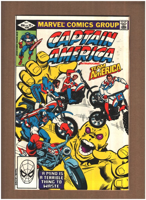 Captain America #269 Marvel Comics 1981 Mike Zeck 1st TEAM AMERICA app. VF+ 8.5