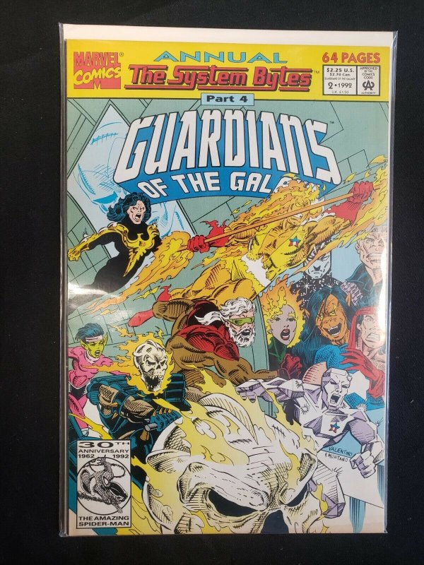 GUARDIANS OF THE GALAXY ANNUAL #1-3 (HIGH) BAGGED & BOARDED,SYSTEM BYTES 1991-93