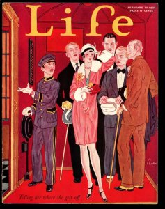 Life 2/10/1927-Classic cover by Roly-Early comic & cartoon art by top illustr...