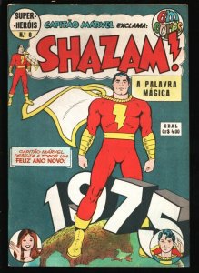 Super Herois #8 1975-Shazam-Captaino Marvel-C.C. Beck cover art-Published in ...