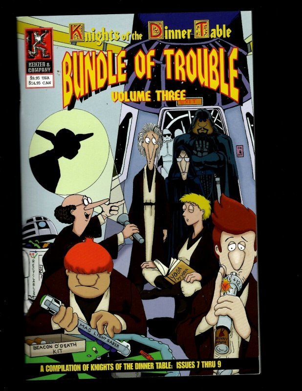 Lot Of 9 Bundle Of Trouble Comic Books # 1 2 3 4 5 6 7 8 9 Knights Dinner Ta GB4