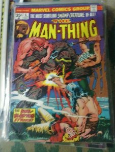  MAN THING # 6 1974 MARVEL VALUE STAMP # 55 INTACT HORROR SWAMP CREATURE