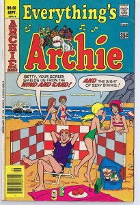 Everything's Archie #60 ORIGINAL Vintage 1977 Archie Comics GGA 4 Swimsuit Cover