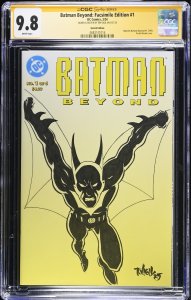 Batman Beyond Facsimile Edition (2024) # 1 (CGC 9.8 SS) Signed Sketch Tim Vigil