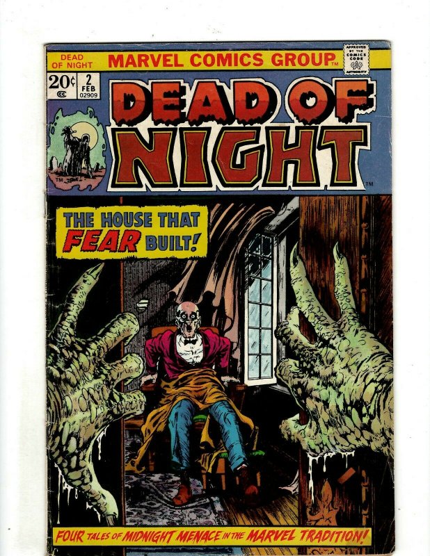 Dead Of Night # 2 FN Marvel Comic Book Horror Fear Scary Monster Suspense EJ9 