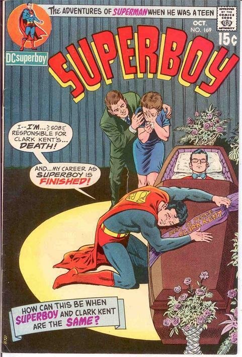 SUPERBOY 169 F-VF NEAL ADAMS COVER  October 1970 COMICS BOOK