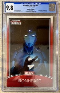 Invincible Iron Man #593 ( 2017) Trading Card Variant. CGC 9.8