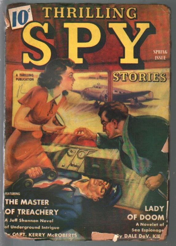 Thrilling Spy Stories-Winter 1940-hero pulp-The Eagle-Bellem-pulp thrills-G