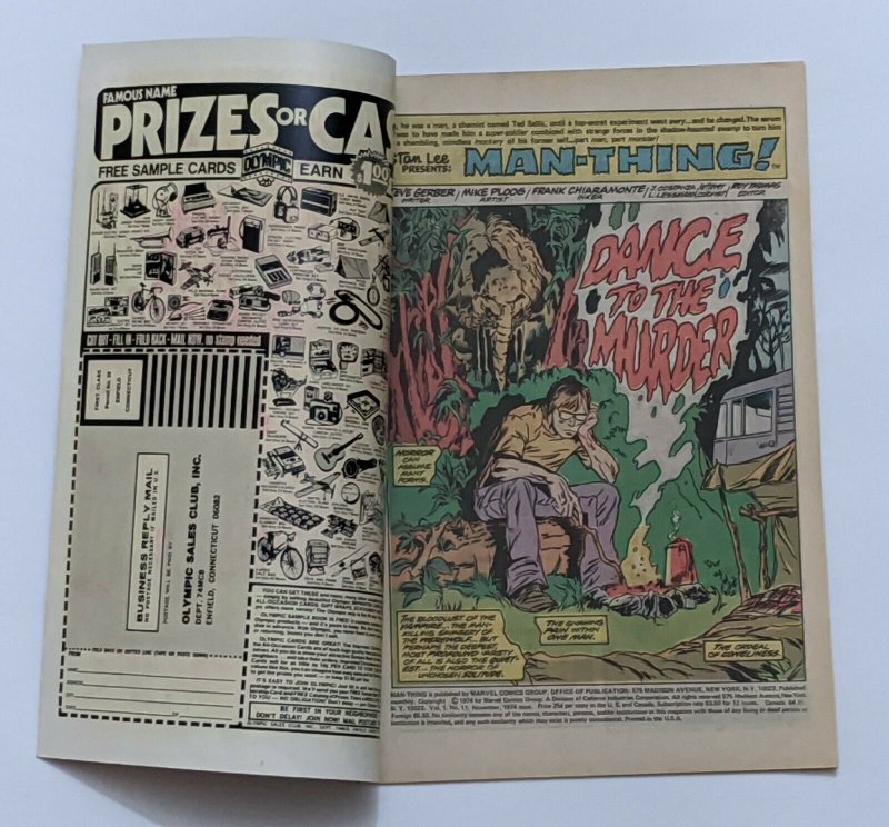 The Man-Thing #11 (Nov 1974, Marvel) VF/NM 9.0  Mike Ploog cover Foolkiller app