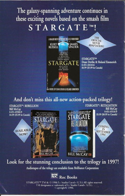 Stargate #1 (1996) - NM