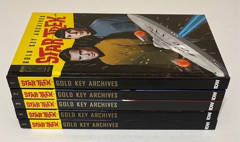 Star Trek Gold Key Archives HC Lot IDW Vol 1-5 Complete Set/Run 