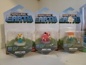 Minecraft Earth Carry-Along Potion Case & Boost Mini Figures Lot of 7 Skeleton 