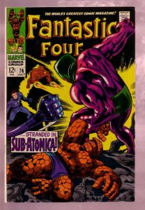FANTASTIC FOUR #76 1968- SILVER SURFER-JACK KIRBY ART- VF/NM