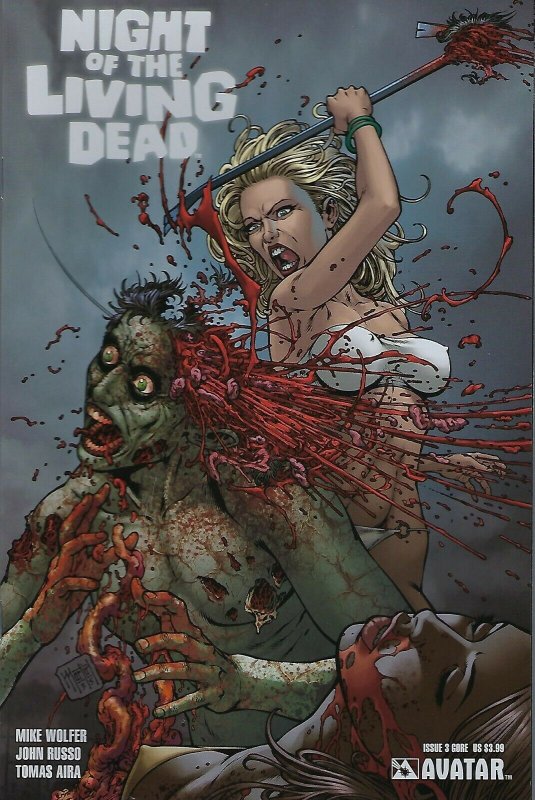 Night of the Living Dead # 3 Gore Variant Cover !!!  2010 !!    NM 