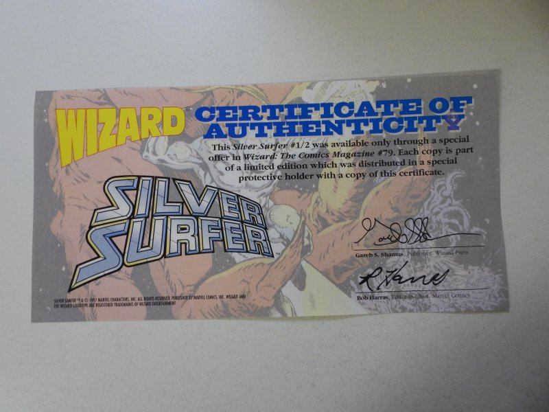 Silver Surfer #1/2 Wizard Exclusive W/ COA FN+ Condition