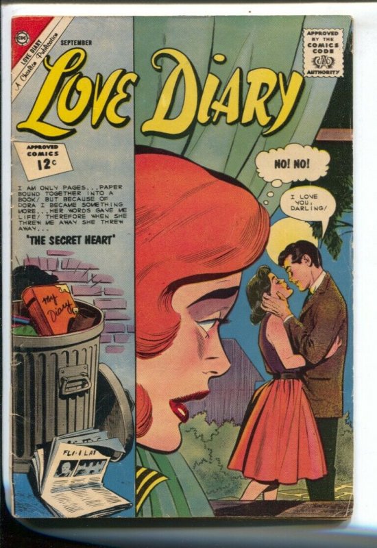 Love Diary #23 1962-Charlton-12¢ cover price-cheerleader story-VG