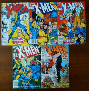 X-Men #10 11 12 13 & 30 - Newsstand Lot Wolverine Cyclops Wedding Gambit Rogue