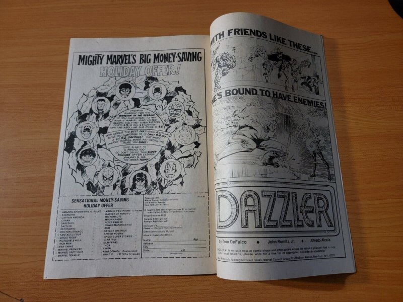 Dazzler #1 B&W Error Variant ~ NEAR MINT NM ~ 1981 Marvel Taylor Swift?