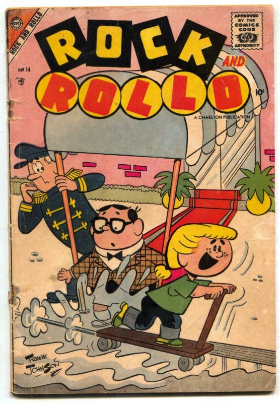 Rock and Rollo #14 1957- 1st issue- Rare Charlton Humor VG-