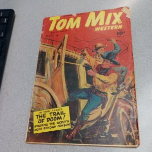 TOM MIX WESTERN #17, 1949 FAWCETT COMIC Golden Age DEAL OF DEATH, TUMBLEWEED jr