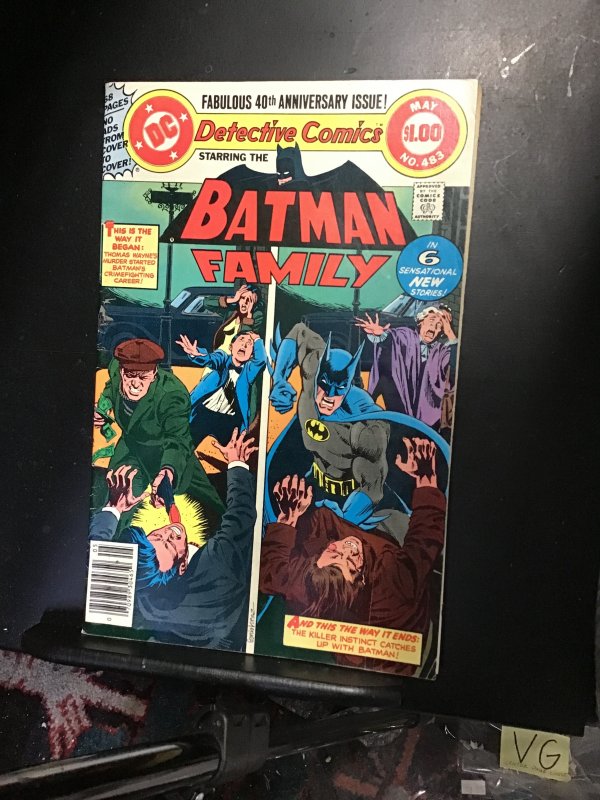 Detective Comics #483 (1979) 40th Ann. Issue,, Batgirl, Robin, Demon! FN/VF