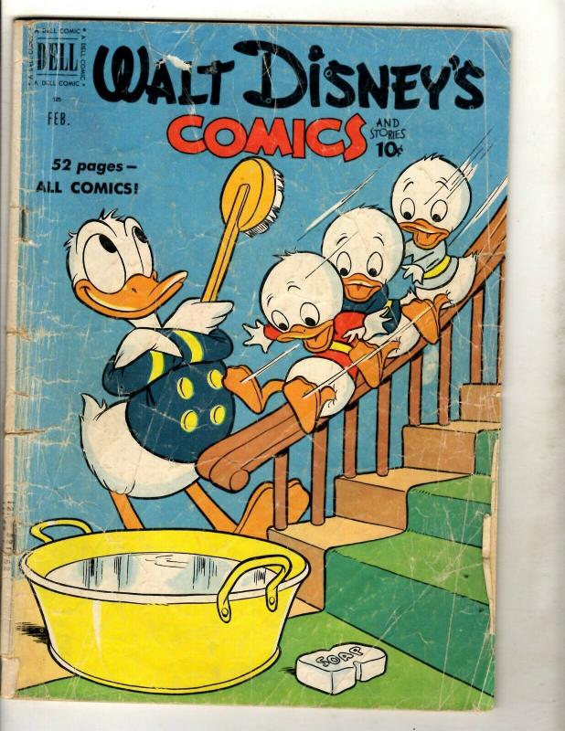 6 Walt Disney's Comics & Stories Dell Comic Books # 115 120 121 124 125 126 JK4 