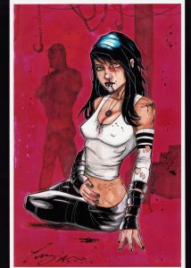 RAZOR FIGHT CLUB by Everette Hartsoe SIGNED 11 x 17 Print