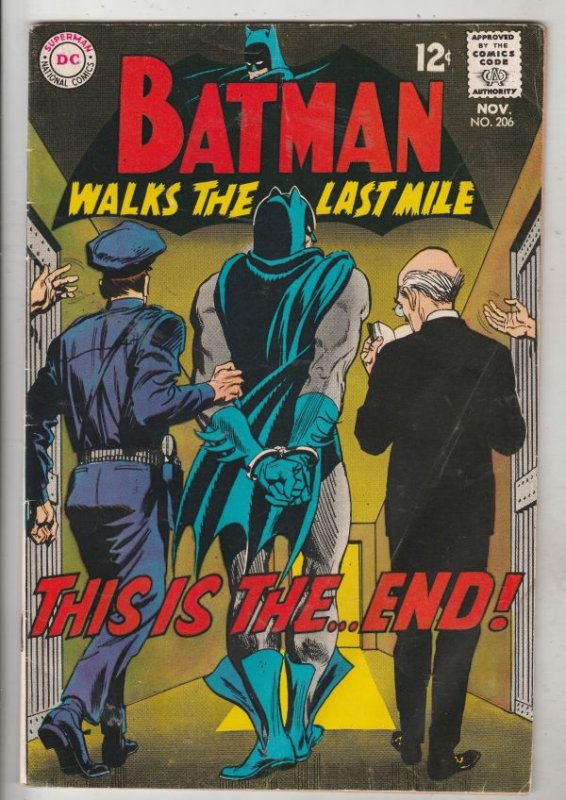 Batman #206 (Nov-68) VG Affordable-Grade Batman